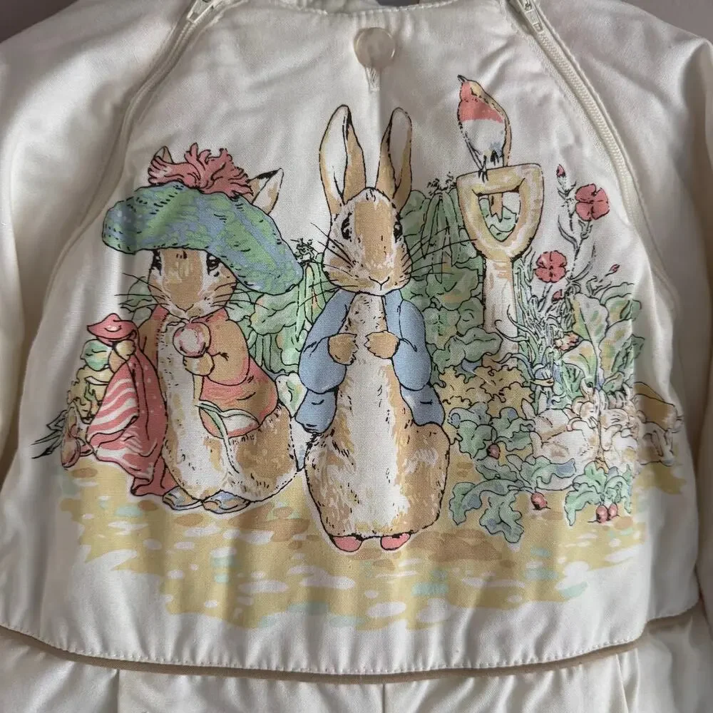 Vintage Quiltex Beatrix Potter Peter Rabbit Snowsuit Jumpsuit Baby 12 Months New